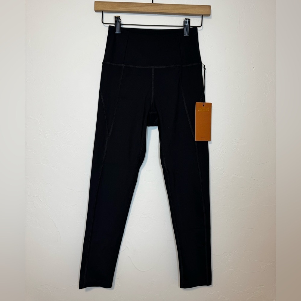 NEW Girlfriend Collective Black Leggings size XS 24 inch inseam high waisted